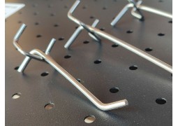 Гачок хромований в перфорацію L150мм.d4мм. крок 30мм